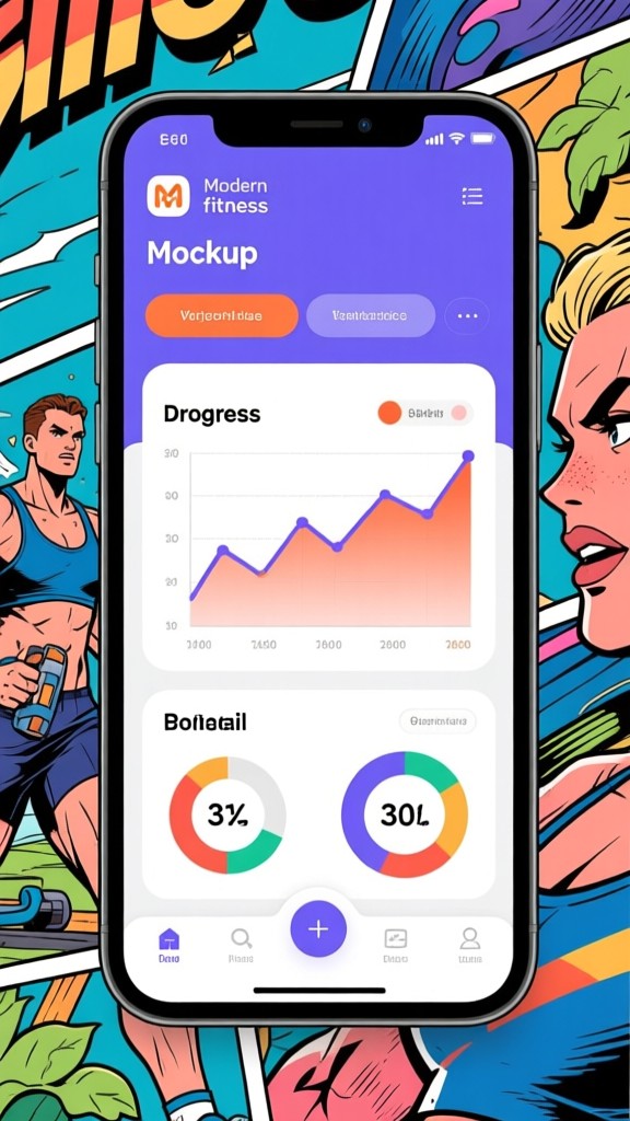 Fitness App Tracking Interface